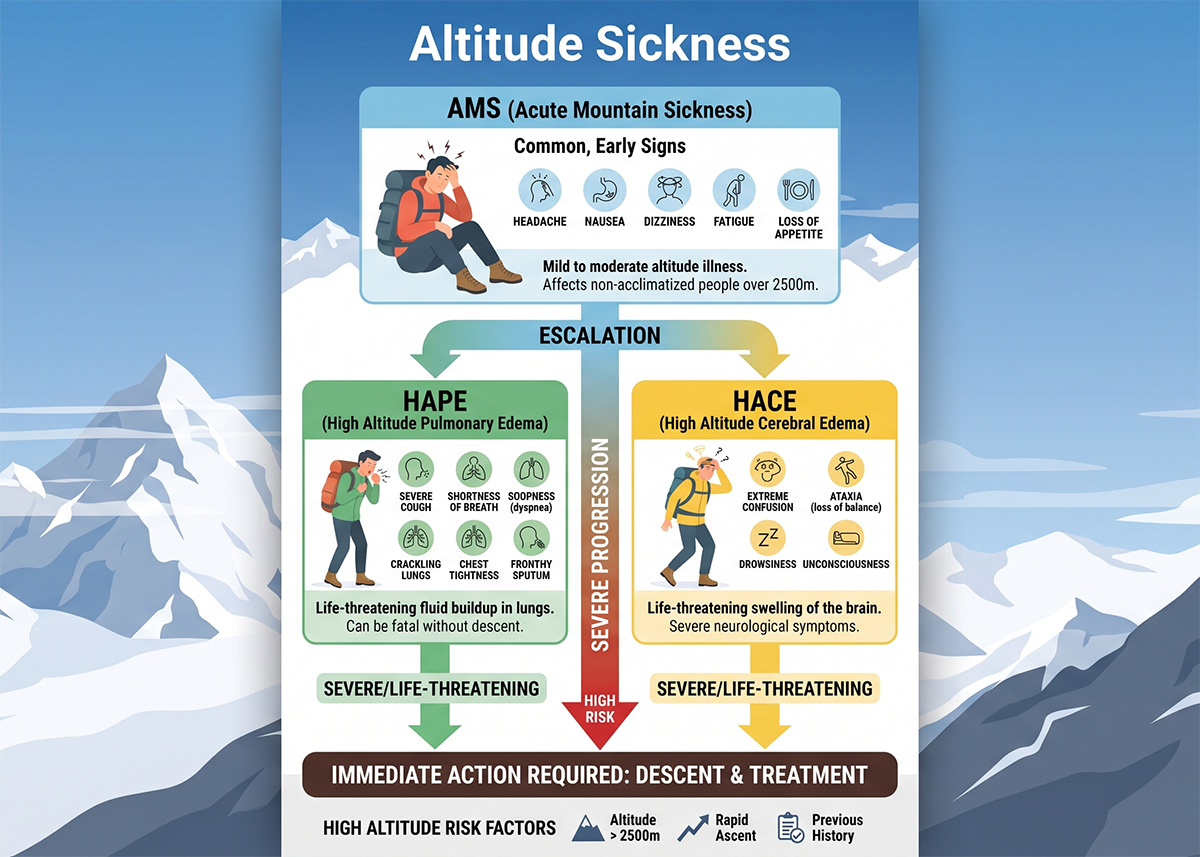 Altitude Sickness Progression Diagram